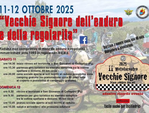 MOTOINCONTRO VECCHIE SIGNORE DELL’ENDURO E DELLA REGOLARITA’