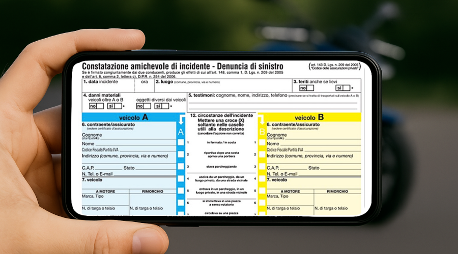MODULO CAI DIGITALE: UNA NOVITA’ ANCHE PER I MOTOCICLISTI