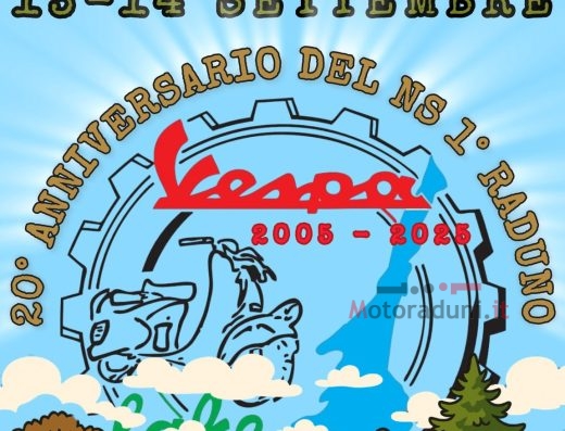RADUNO NAZIONALE VESPA CLUB D’ITALIA – 20° ANNIVERSARIO DEL NS 1° RADUNO