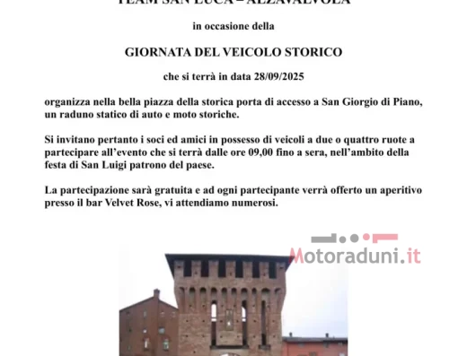 RADUNO AUTO MOTO STORICHE SAN GIORGIO DI PIANO