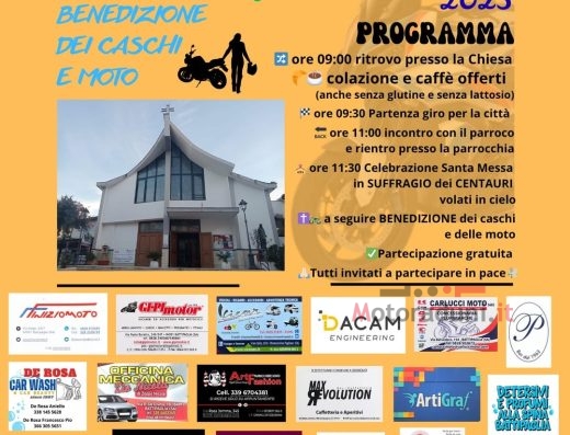4° MOTO INCONTRO BENEDIZIONE DEI CASCHI E MOTO