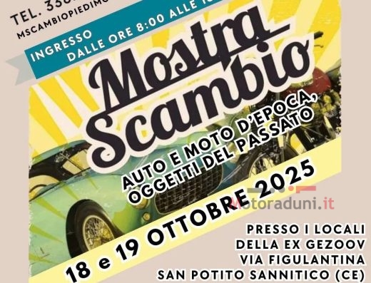 MOSTRA SCAMBIO AUTO E MOTO D’EPOCA, OGGETTI DEL PASSATO