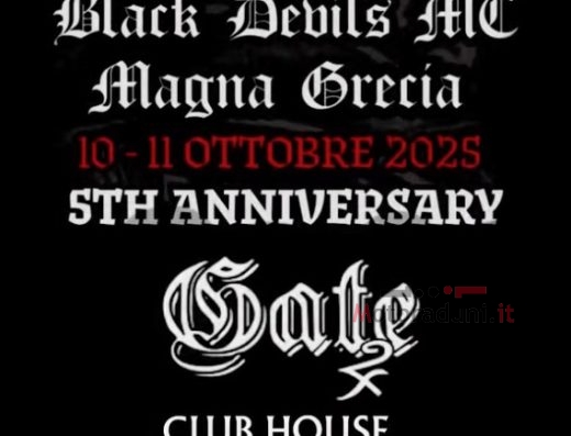 MOTORADUNO BLACK DEVILS MC MAGNA GRECIA