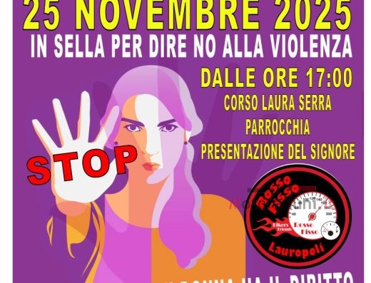 IN SELLA PER DIRE NO ALLA VIOLENZA
