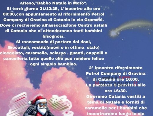 BABBO NATALE IN MOTO