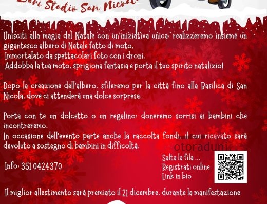 1° EDIZIONE ALBERO DI NATALE CON LE MOTO