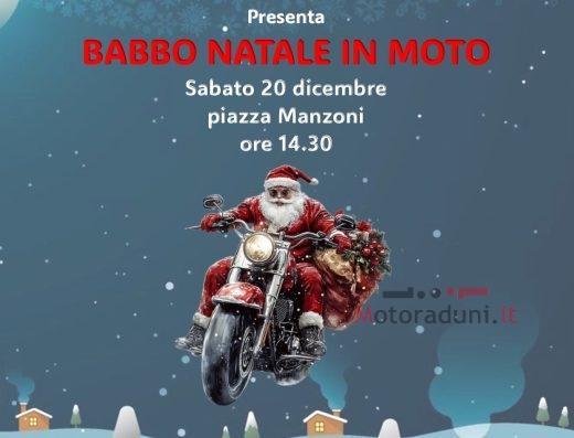 BABBO NATALE IN MOTO