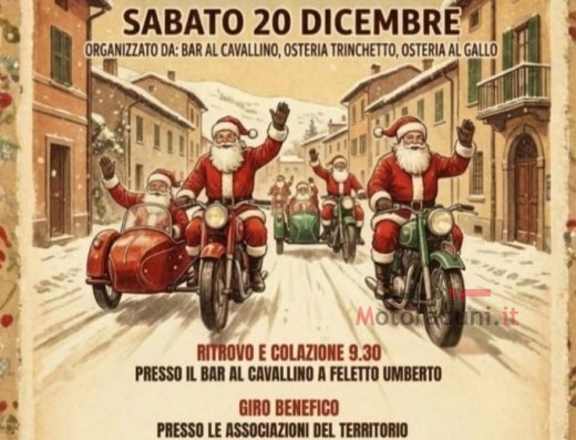 BABBI NATALE IN MOTO