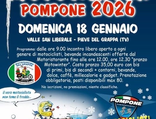 XXXVI^ EDIZIONE MOTOWINTER POMPONE 2026