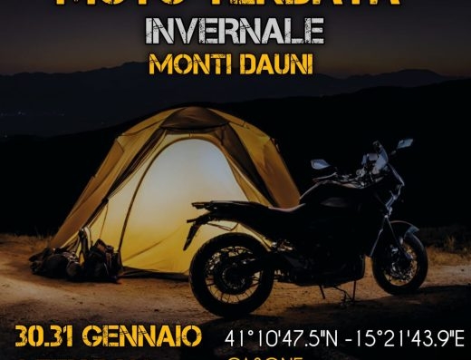 MOTO TENDATA INVERNALE MONTI DAUNI