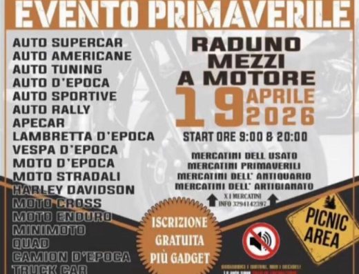 RADUNO MEZZI A MOTORE – EVENTO PRIMAVERILE