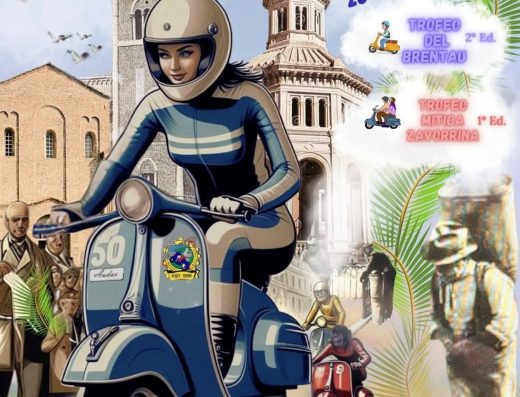 LE PALME IN VESPA CON I BRENTAU