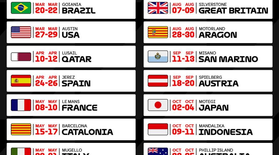 CALENDARIO MOTO GP 2026