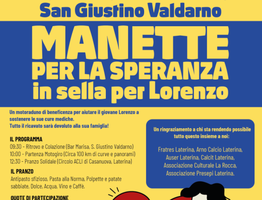 MANETTE PER LA SPERANZA – IN SELLA PER LORENZO