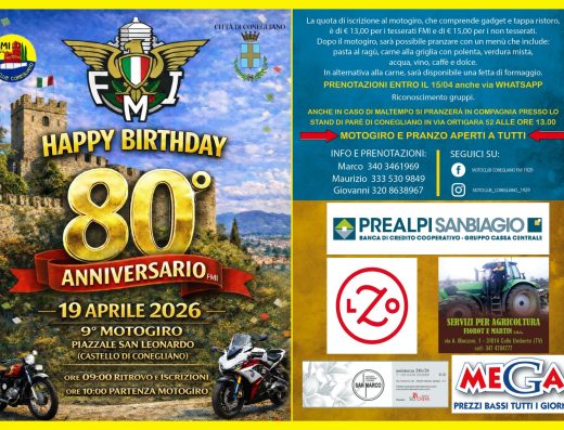 80° ANNIVERSARIO AFFILLIAZIONE FMI – 9° MOTOGIRO