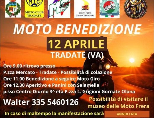 MOTO BENEDIZIONE TRADATE