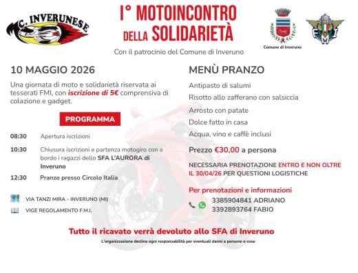 1° MOTOINCONTRO DELLA SOLIDARIETA’ 2026