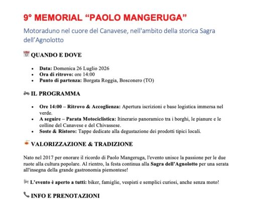 9° MEMORIAL PAOLO MANGERUGA