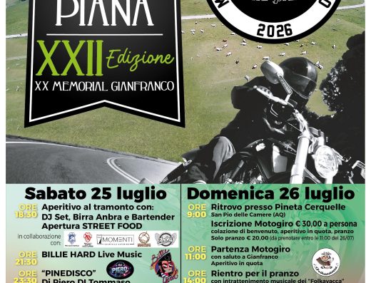 XXII° MOTO E NATURA “MEMORIAL GIANFRANCO”