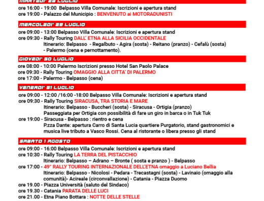 49° RALLY TOURING INTERNAZIONALE DELL’ETNA