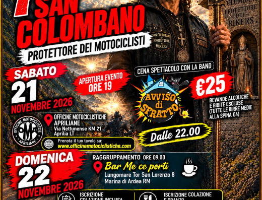 7^ FESTA DI SAN COLOMBANO (PROTETTORE DEI BIKERS)