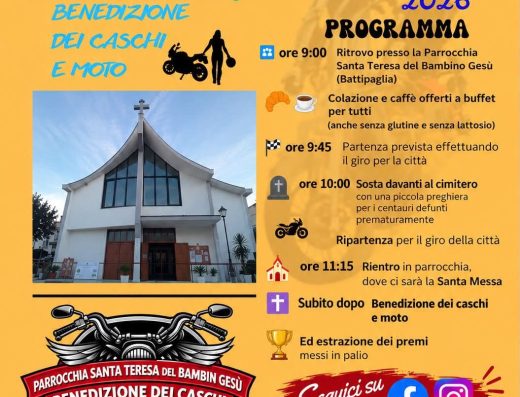 5° MOTO INCONTRO – BENEDIZIONE CASCHI E MOTO