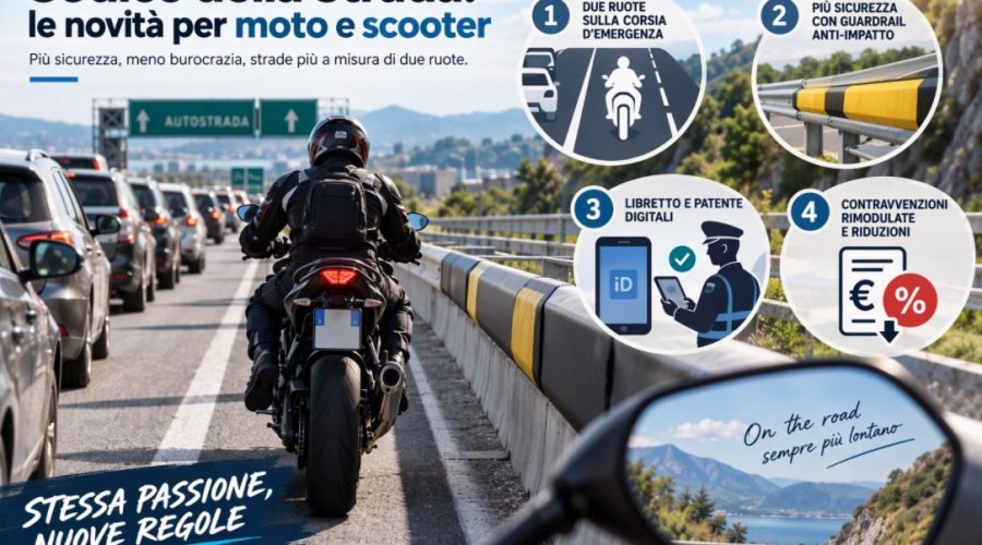 NUOVO CODICE DELLA STRADA: LE NOVITÀ PER MOTO E SCOOTER